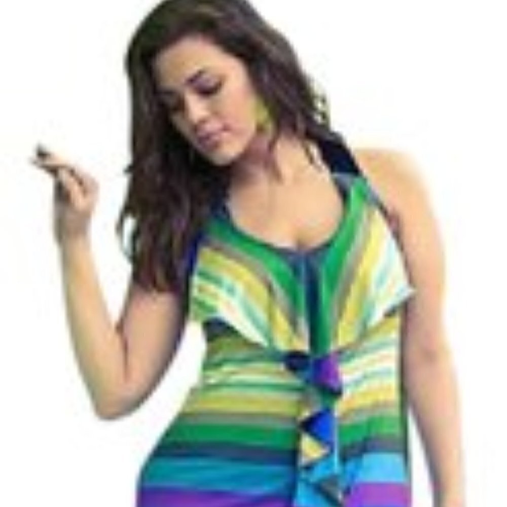 Lane Bryant Maxi dress multi color striped